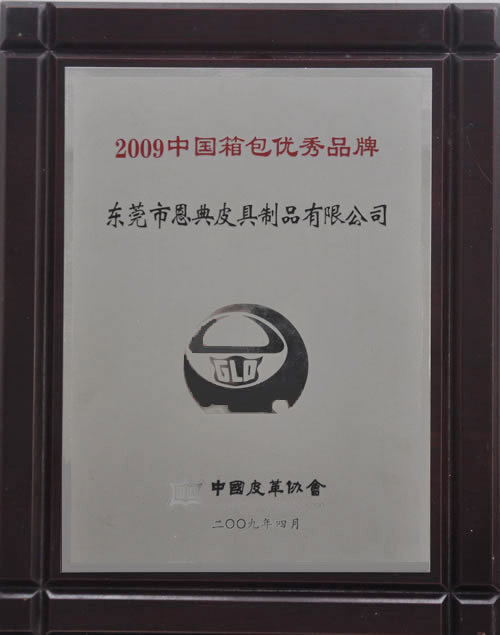 2009中國(guó)優秀箱包優秀品牌